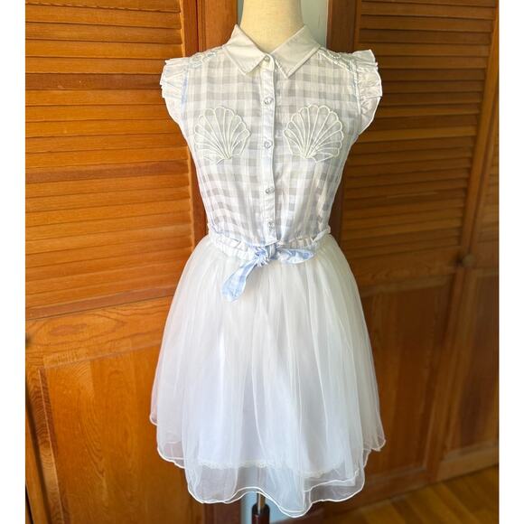 Liz Lisa J-fashion Lolita Jirai Gyaru Dollcore Mermaidcore White Shell Dress XS - Picture 1 of 10